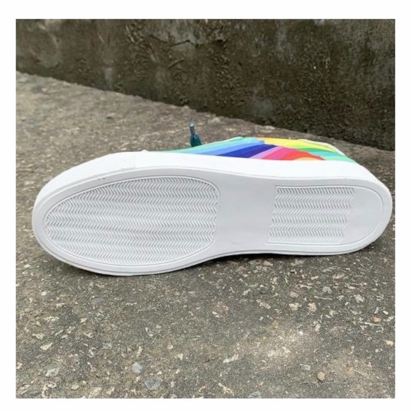 Vibrant Rainbow Women's Sneakers - Picture 5 of 6